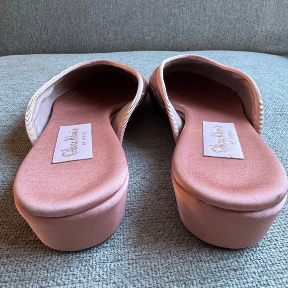 OLIVIA MORRIS AT HOME Poppy open-back satin slippers - Picture 11 of 13